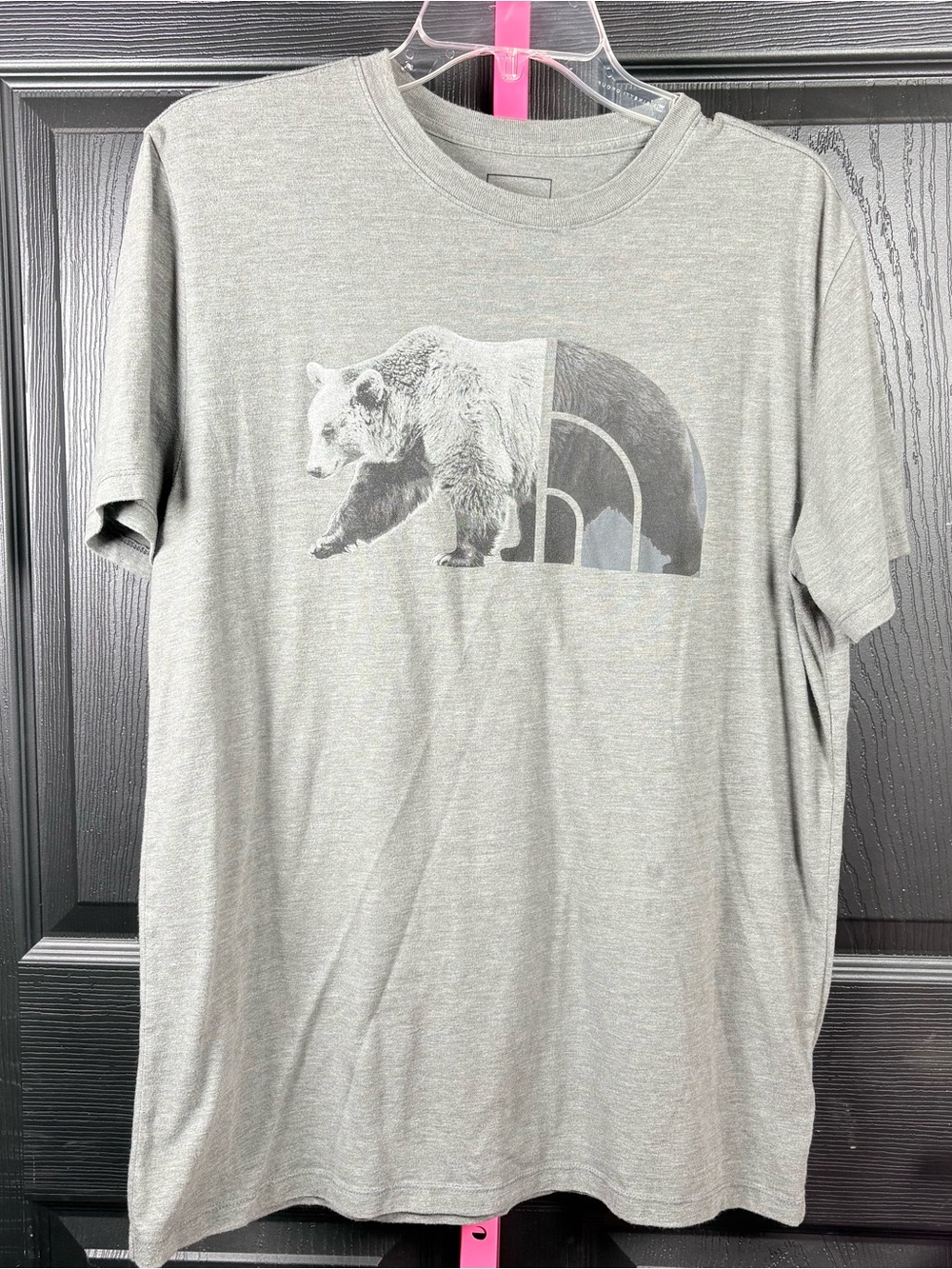 The North Face Light Gray Bear Graphic Short Sleeve Tee